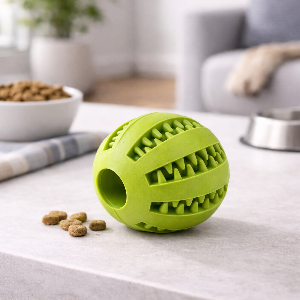 Felloa™ Interaktiver Futter- & Zahnpflege-Kauspielball für Hunde & Katzen.