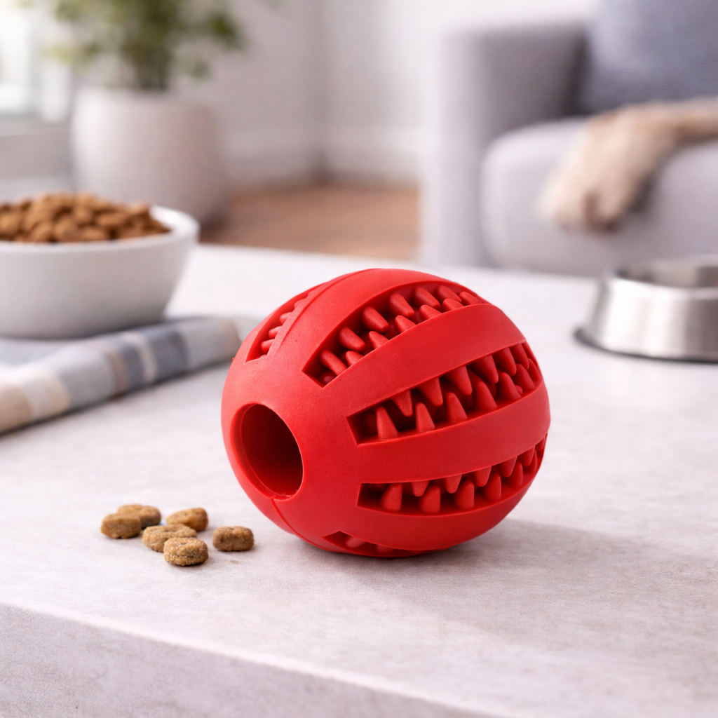 Felloa™ Interaktiver Futter- & Zahnpflege-Kauspielball für Hunde & Katzen.
