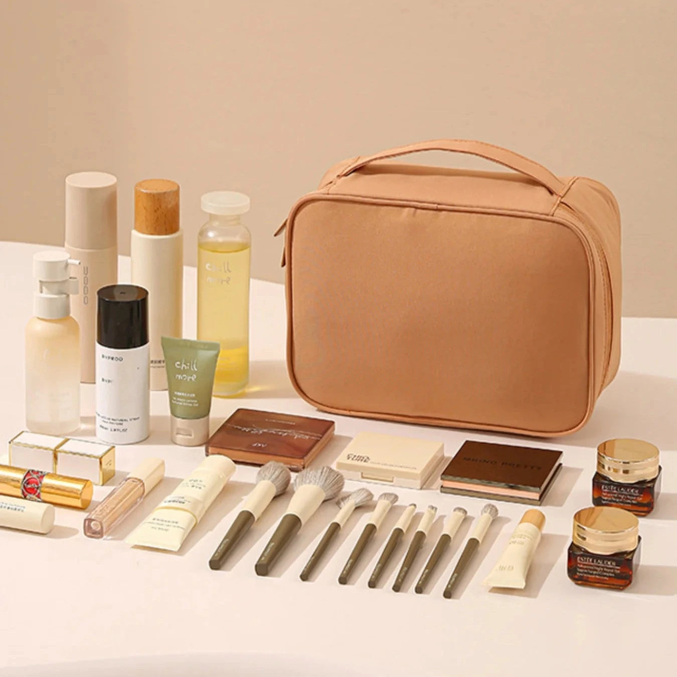 Premium Oxford Cloth Toiletry and Makeup Bag - Unisex, Multi-Layered, Waterproof, Ideal for Travel, Business, and Daily Use, Versatile Storage for Cosmetics, Skincare, and Accessories