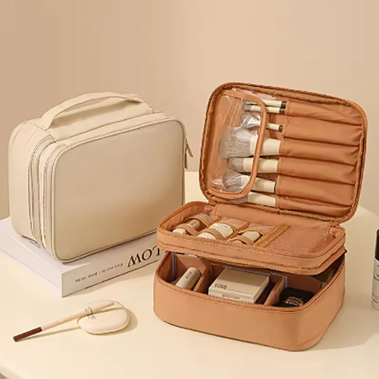 Premium Oxford Cloth Toiletry and Makeup Bag - Unisex, Multi-Layered, Waterproof, Ideal for Travel, Business, and Daily Use, Versatile Storage for Cosmetics, Skincare, and Accessories