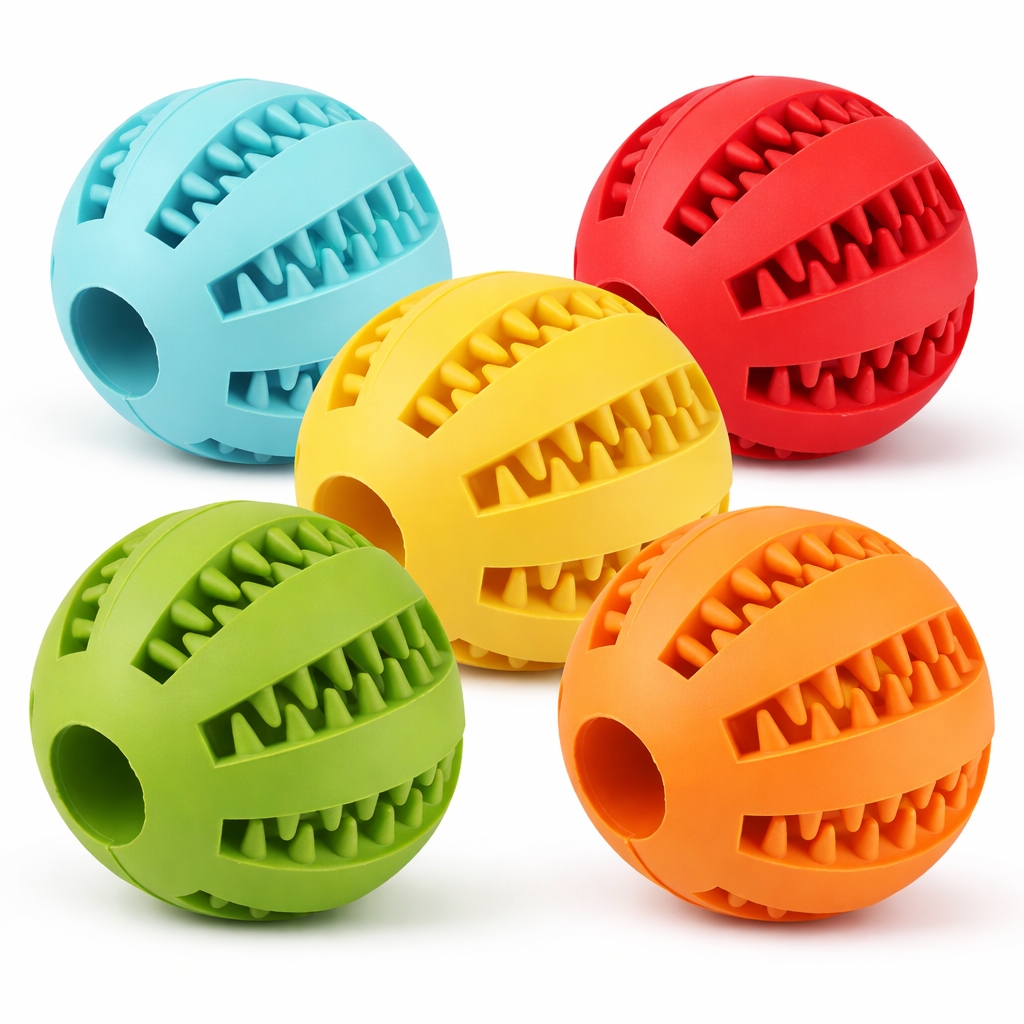 Felloa™ Interaktiver Futter- & Zahnpflege-Kauspielball für Hunde & Katzen.